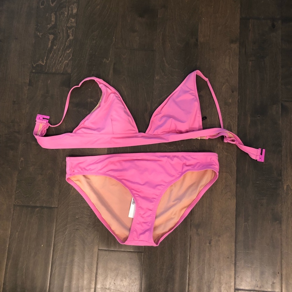 J.Crew pink bikini 2 piece set